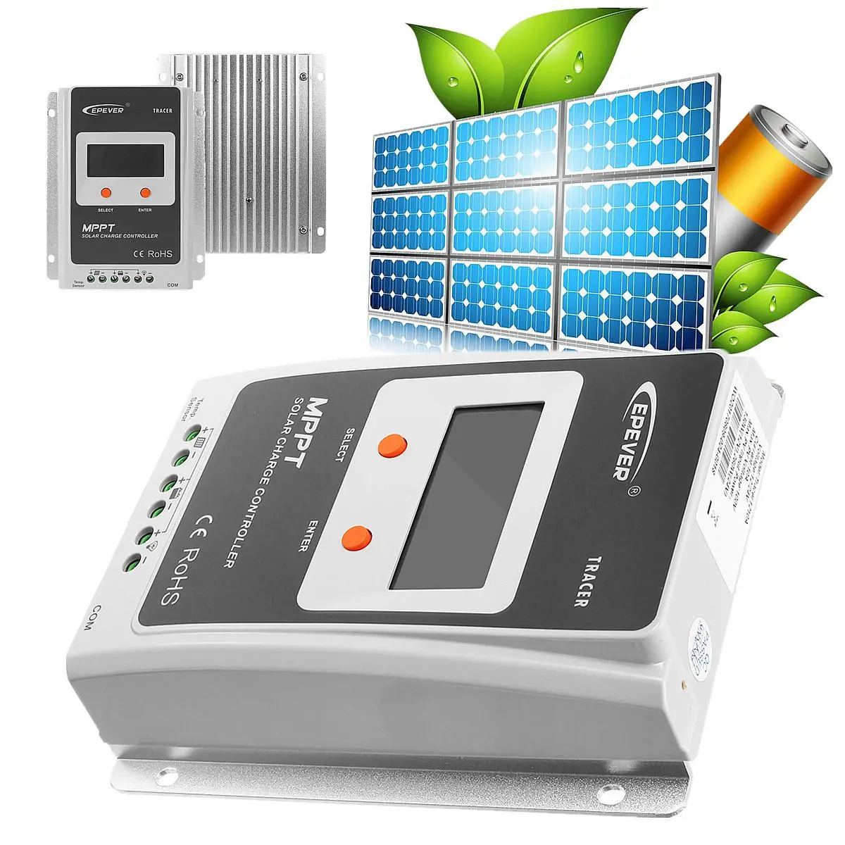 

10A 12V/24V MPPT USB EPEVER Solar Charge Controller Fast Power Regulator Inverter solar Power controller Solar Regulator