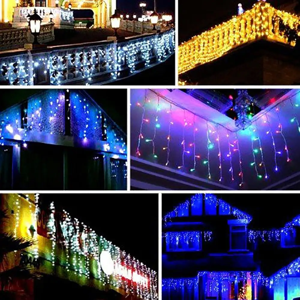 

USB 5V 3x3M 300 LEDs Curtain String Fairy Lights Christmas String Light with Remote Control for Window Wedding Decor