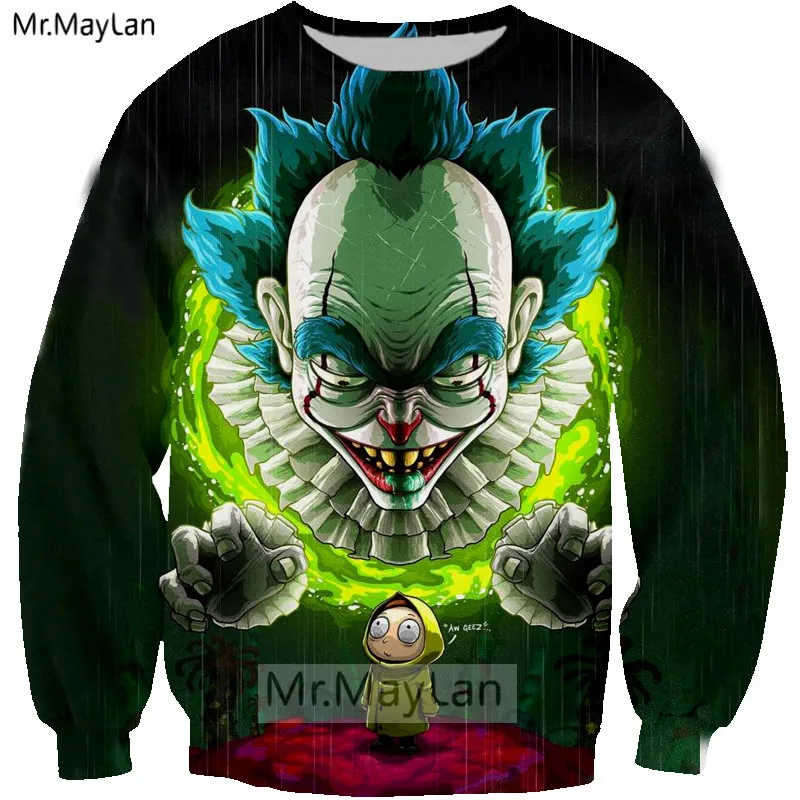New Design Ricky and Morty 3D Print Gothic Sweatshirts Men/women Modis Streetwear Crewneck Hoodies Boys Hipster Fashion Clothing
