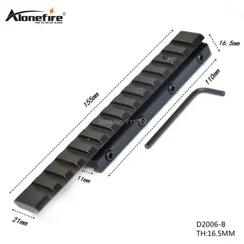 

1PC D2006-B Dovetail Weaver Picatinny Rail Adapter 10mm Extension to 20mm/21mm extend bases Mount Extension Picatinny Weaver