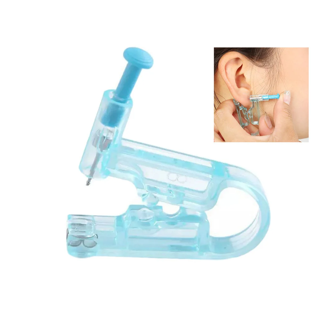 2шт нос ручной эзептический пирсинг для ушей одноразовый Профессиональный пупок безопасный безболезненный инструмент для пирсинга тела