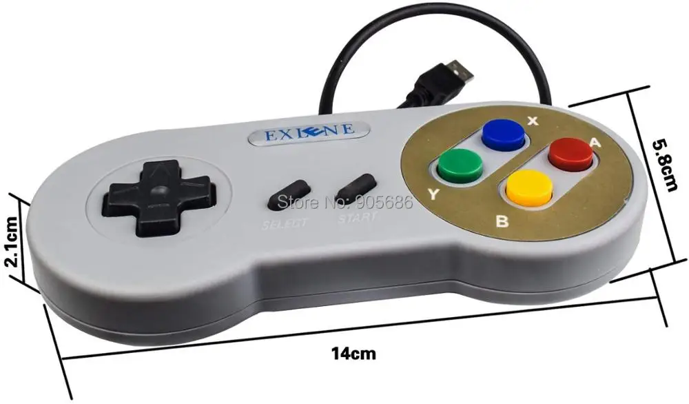 Exlene 3 Упаковка SNES Ретро USB PC супер классический контроллер Джойстик для Windows PC MAC Linux Raspberry Pi 3 sega Genesis