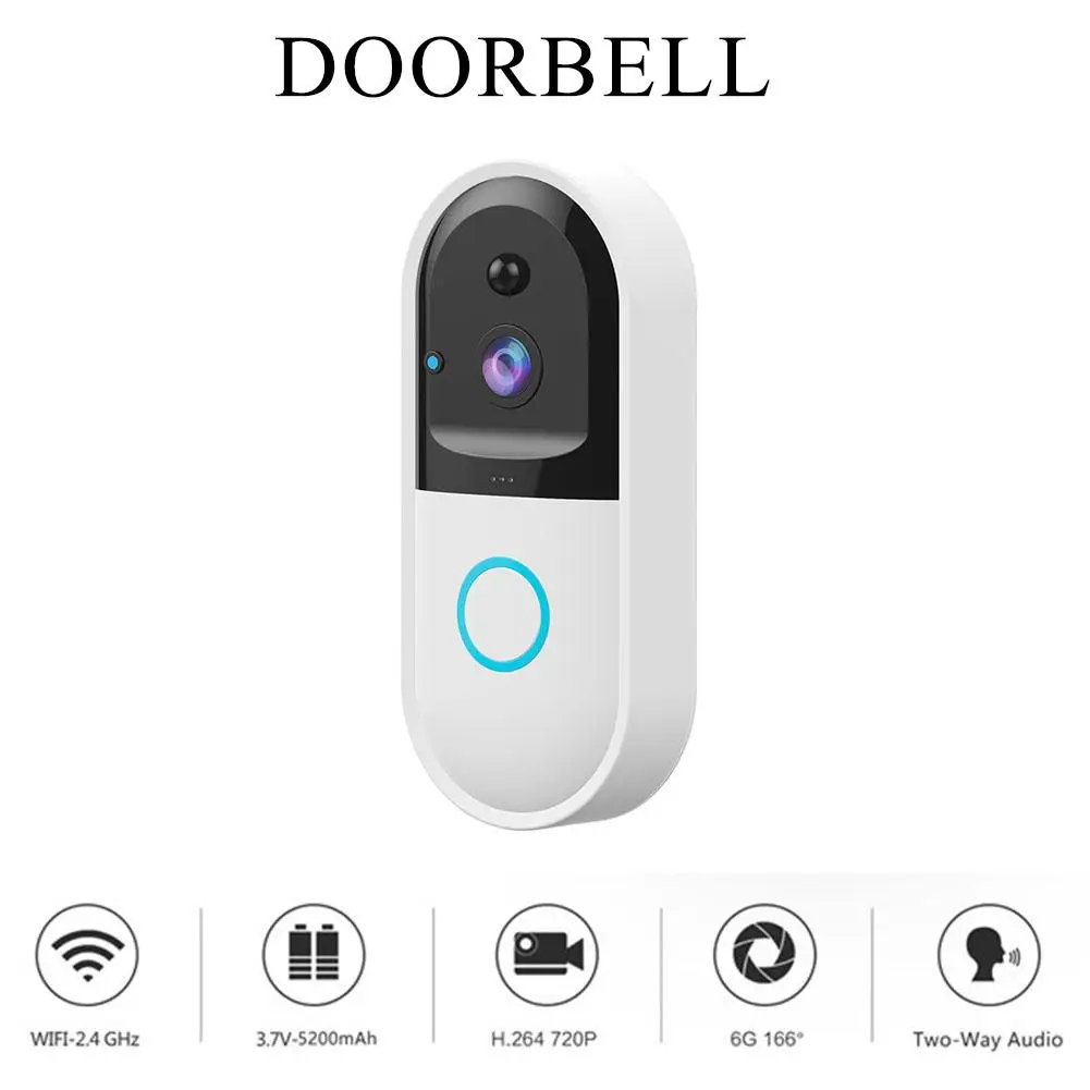 

B50 Wireless WiFi Intercom Video Doorbell Camera Set Smart APP Control Door Bell Camera with Video Night Vision