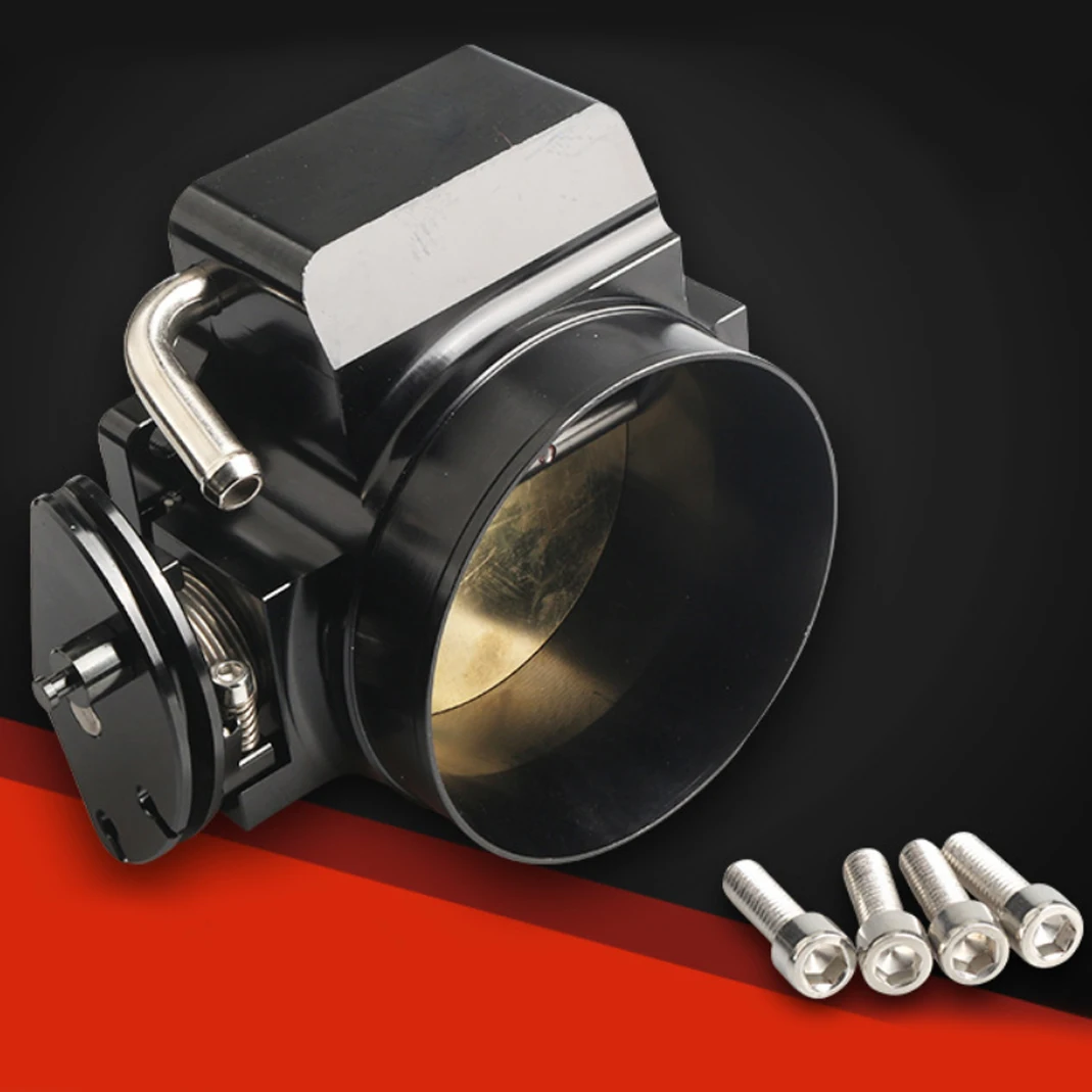 

102mm Throttle Body with TPS Throttle Body Position Sensor For GM LS1 LS2 LS3 LS6 LSX TB1021S Black Aluminum