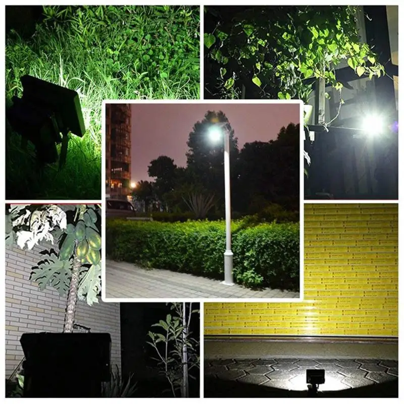 2835SMD 54 светодиодный солнечный Точечный светильник, регулируемый светильник, угол поворота, наружная лампа на солнечной батарее для сада, мощный садовый светильник, энергосберегающая лампа