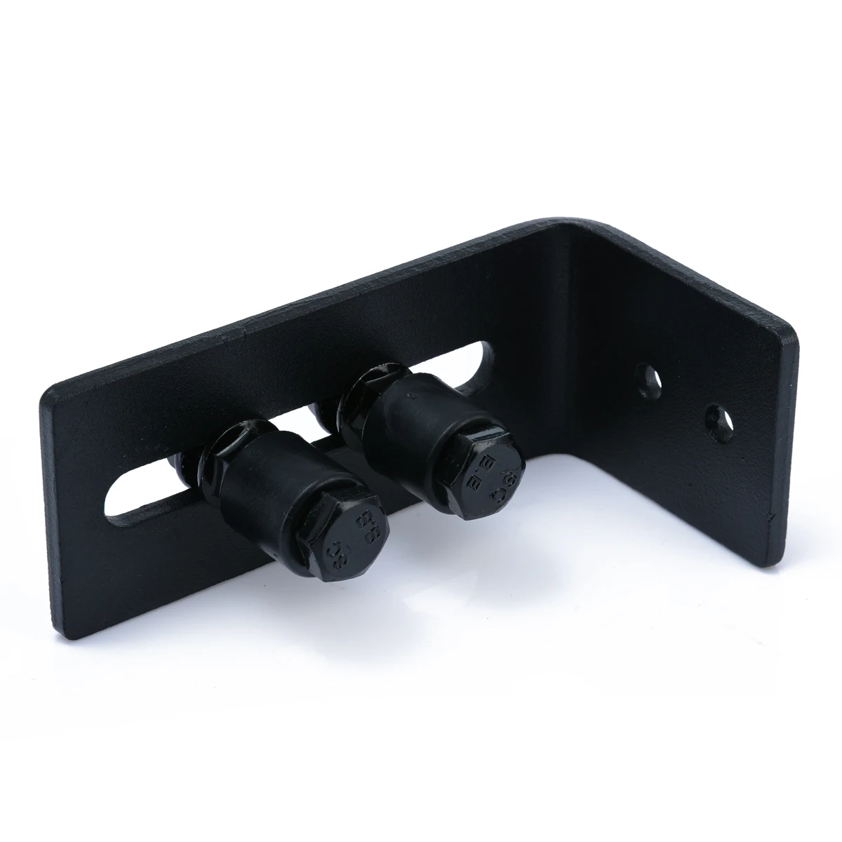 

Practical Barn Door Guide 54mm Sliding Doors Guide for Wall Floor Bottom Door Hardware Accessory With Screws Black