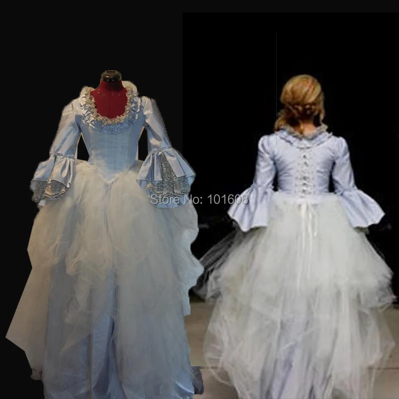 

New Arrival!Long Sleeve Vintage costumes Victorian dresses 1860s Civil War Gown Historical dresses Retro regency dress HL-427