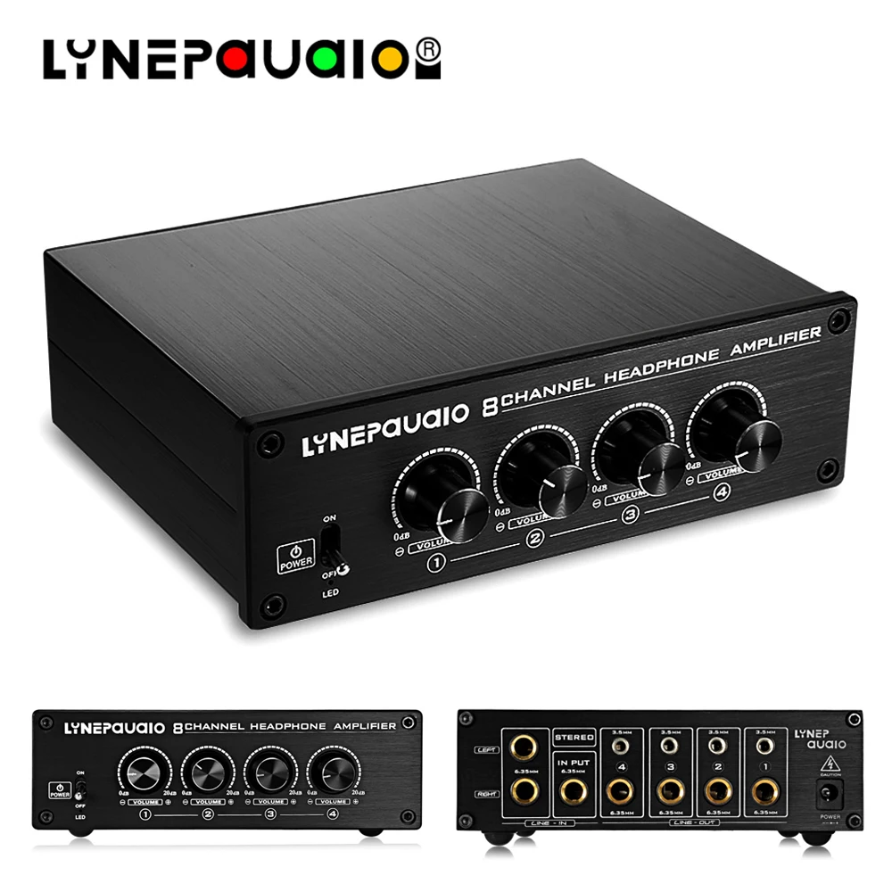 Headphone Splitter Headphone Amplifier Comparator 2 Input 8 Output of The Studio 8 Way Headphone Monitor 2 Channel Mix Input