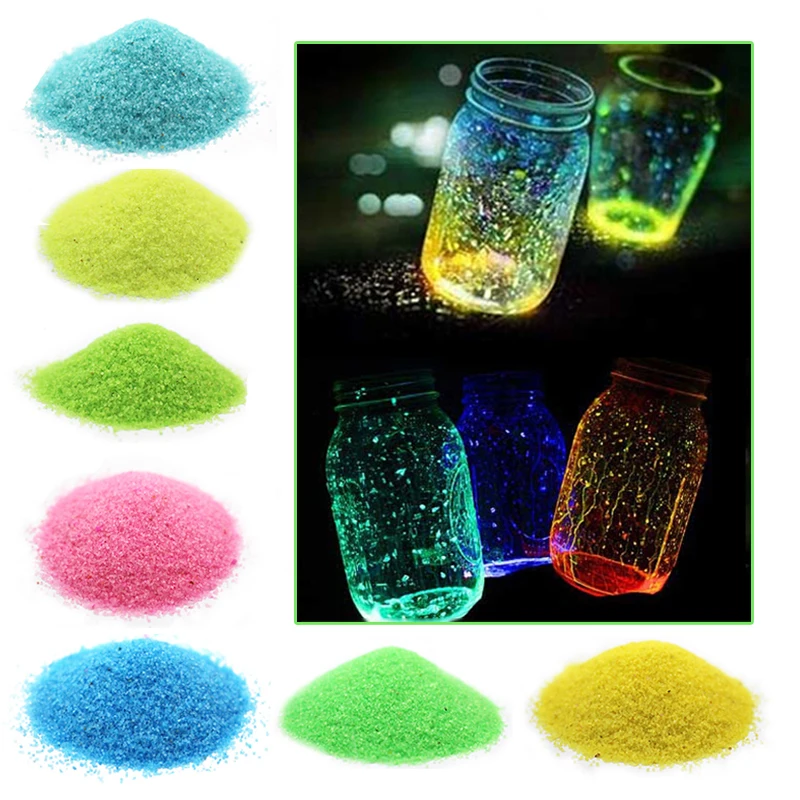 

1Bag Fish Tank Fluorescent Particles DIY Noctilucent Sand Party Decoration Festival Supplies Gravel Luminous Glow Aquarium