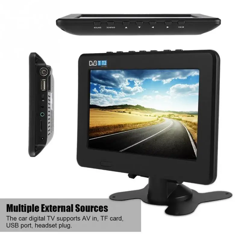 LEADSTAR 7inch televisionDVB T2 Car Digital TV High Sensitivity 1080P