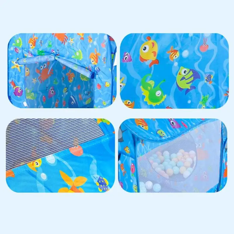  3pcs/Set Kids Tent House Play Toys Foldable Children Crawling Tunnel Portable Shooting Ocean Pool P