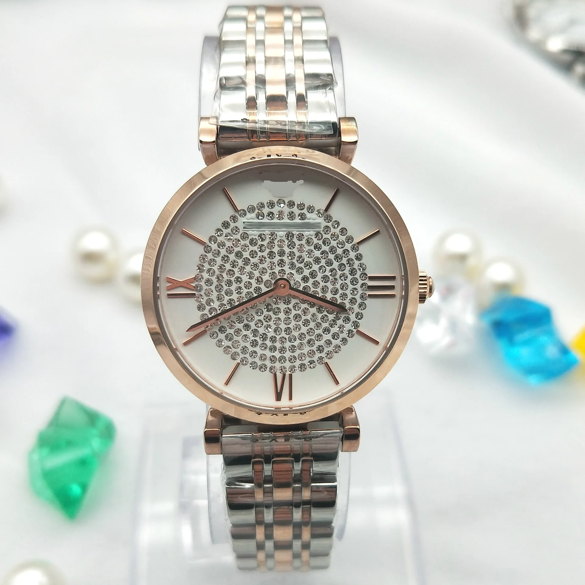 

New stylish star-studded diamond watch high-grade waterproof ladies' original quartz watch
