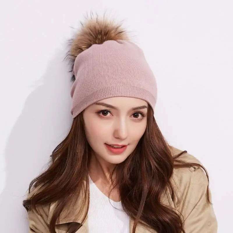 2018 помпонами Кепки WinterHat для Для женщин девушки шапка вязаная девочек зима осень