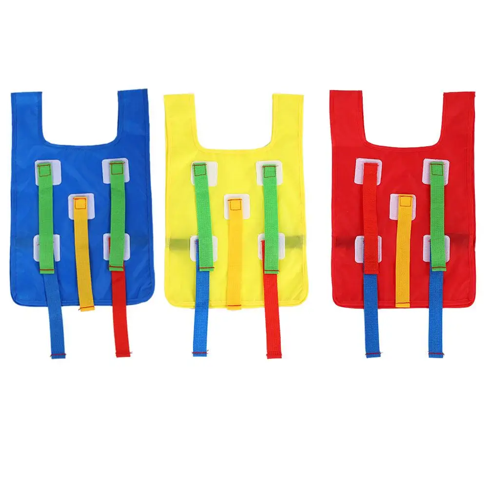 

Kids Kindergarten Equipment Sports Toys Outdoor School Pull Tails Games Activity Educational for children kids funny waistcoat