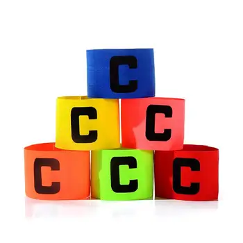 

2019 New Football Match Captain Armband Paste Winding Type C Shape Armband Football Supplies