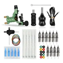 Полный комплект машины для татуировки набор стрекоза роторная тату машина шейдер Лайнер тату моторный Пистолет наборы Перманентный макияж для художников