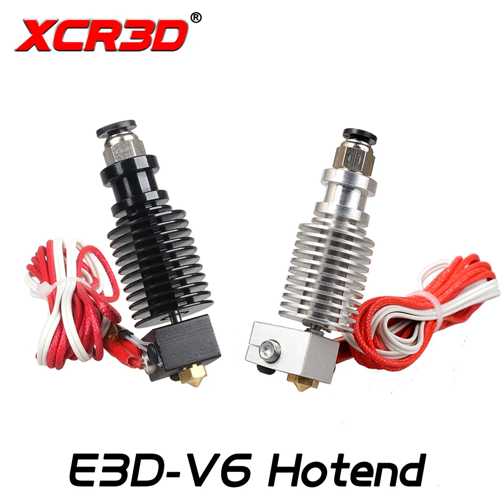 E3D V6 Hotend XCR3D 3d принтер экструдер части 0,4/1,75 мм j-головка дистанционного управления 12 в 24 В