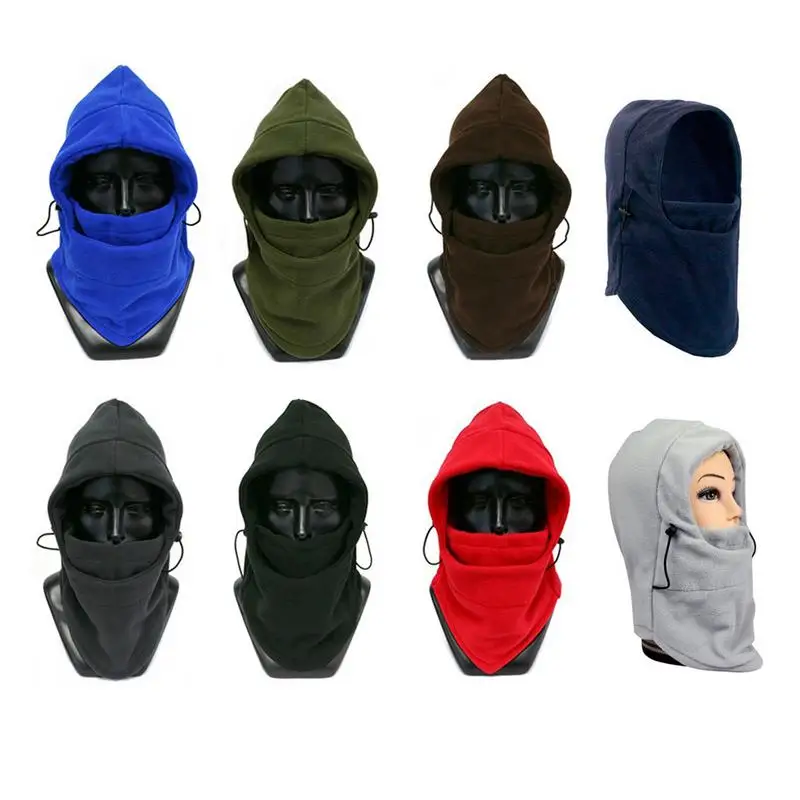 

Men Women Winter Fleece Hat Ski Riding Neck Face Mask Hood Cap