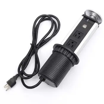 

Adeeing US Plug USB Tabletop Hidden Type Socket for Kitchen Office