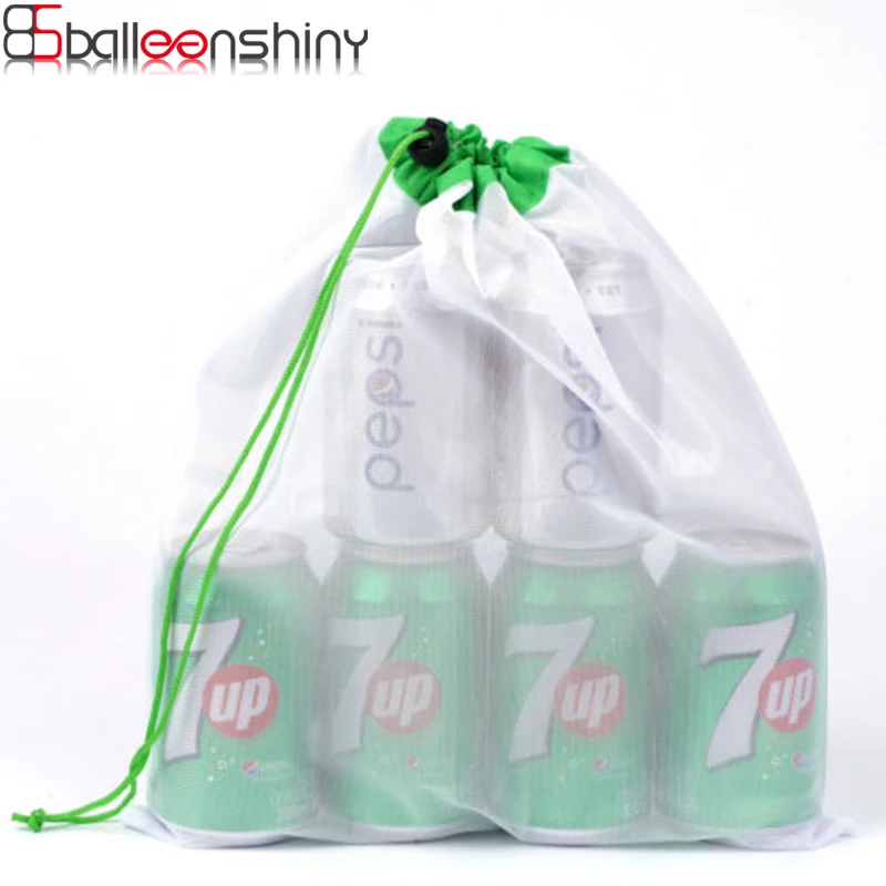 9 قطعة قابلة لإعادة الاستخدام شبكة انتاج الحقائب البقالة الفاكهة الخضار التخزين صافي حقيبة التسوق Eco المملكة المتحدة البوليستر حزمة الرباط ح...