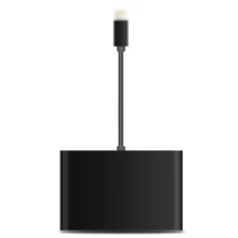 Портативный Mirrorlink для Apple интерфейс к HDMI VGA AV Аудио Видео адаптер для iPad iPod iPhone 5 6 7 8 X