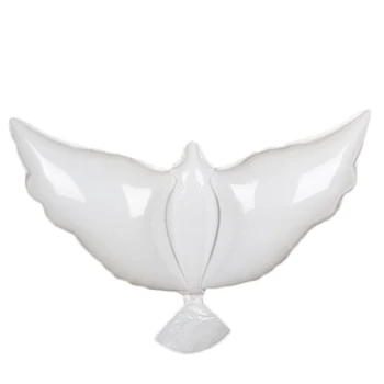 

400 pcs Wedding helium inflatable biodegradable white Dove Balloons for wedding decoration doves shaped bio balloons