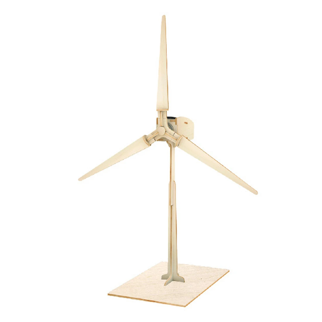 

3D Solar Energy Drived DIY Wind Turbine Assembled Wooden Painting Steam Model Building Kits Toys