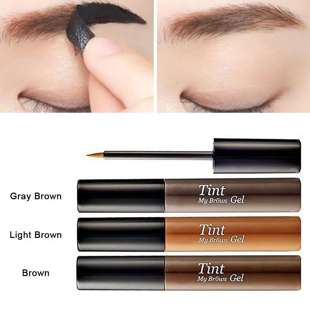 

3color Long lasting Peel Off Eyebrow Enhancer Brows Gel Natural Makeup Tools Enhancer Peel Off Dye Eyebrow Cream Gel