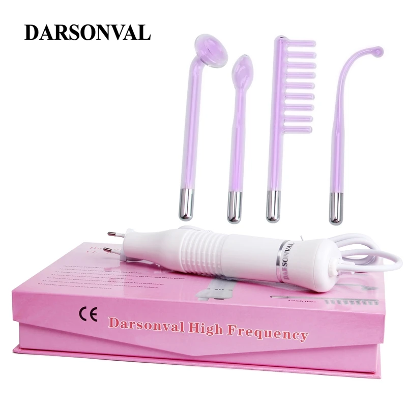 DARSONVAL portátil de alta frecuencia violeta púrpura luz acné Spot Remover masajeador, masajeador Facial cuidado de la piel dispositivo SPA - 1