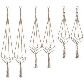 

FUNN-Hanging flowerpot / plant holder indoor plant stand - 6 packs, 3 sizes