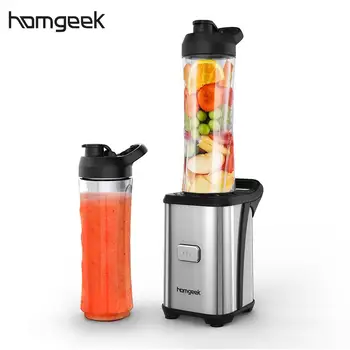 

Homgeek portable blender Juicer Extractor mixer Smoothie Blender Detachable Food Processor With 2 BPA-Free Travel Sport Cups