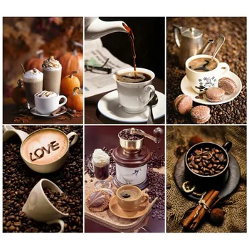 

Evershine Diamond Embroidery Full Display Diamond Mosaic Picture Of Rhinestones Paint Diamond Painting Coffee Cross Stitch Kit
