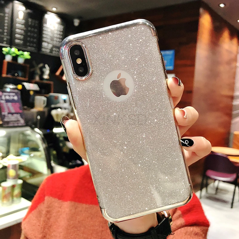 

Luxury Glitter Bling Phone case For iphone SE 5 5S Case Silicone Bling Cover Phone Cases For iPhone X XR XS Max 7 8 6 s 6s Plus