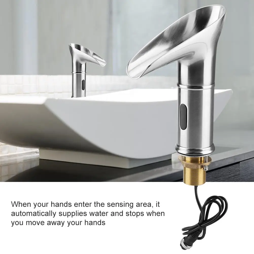 Led Automatic Faucet Sensor Touchless Motion Activated Hands Free