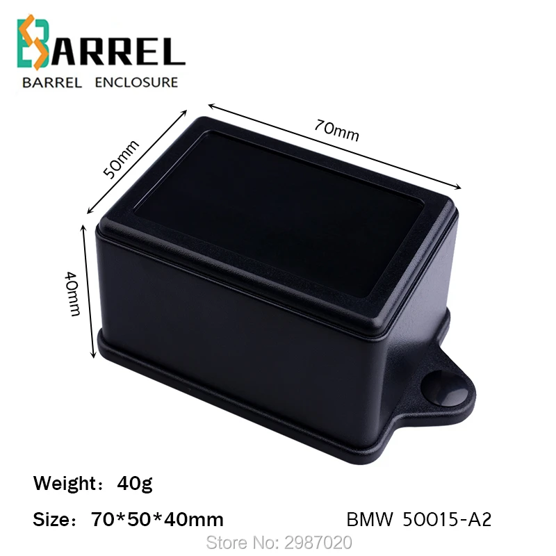 

70*50*40mm plastic electronic project enclosure housing DIY instrument PCB board outlet control switch case wire junction box