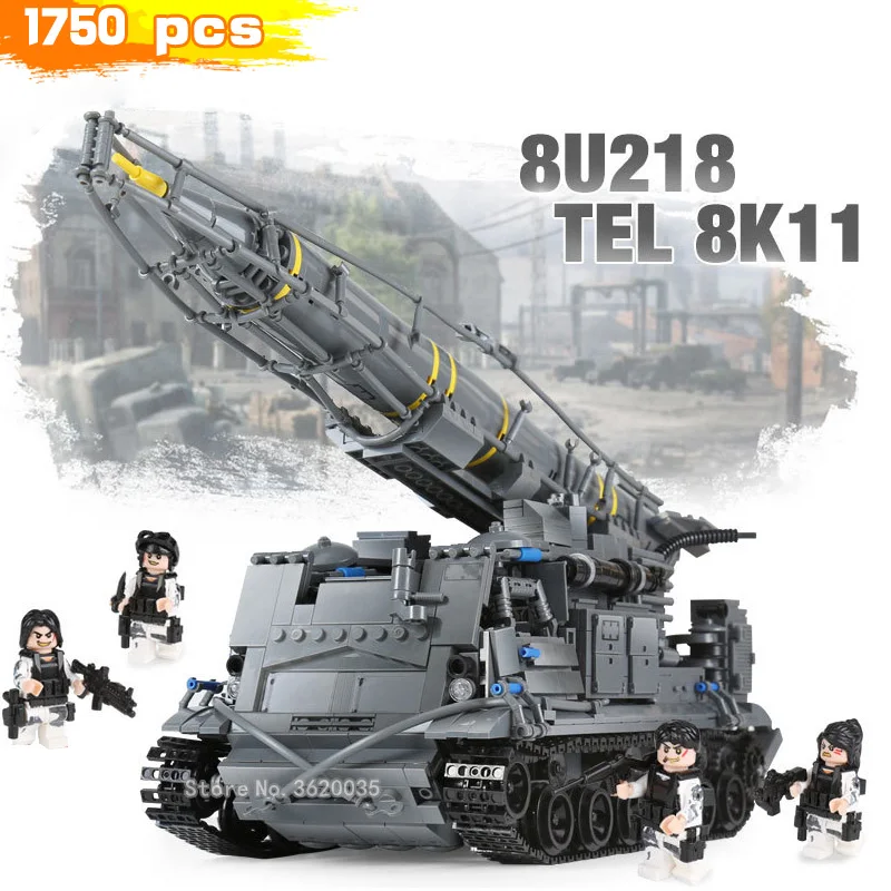 

Military World War 2 Building Blocks Scud Missile Track Assemble Tank 8u218 Tel Figures MOC Weapons Gift For Boy With Legoinglys