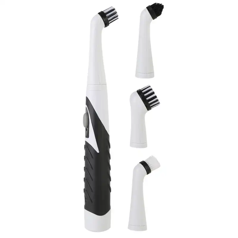 4 in 1 Sonic Scrubber Electric Cleaning Brush House Help Kitchen Bathroom Car UK