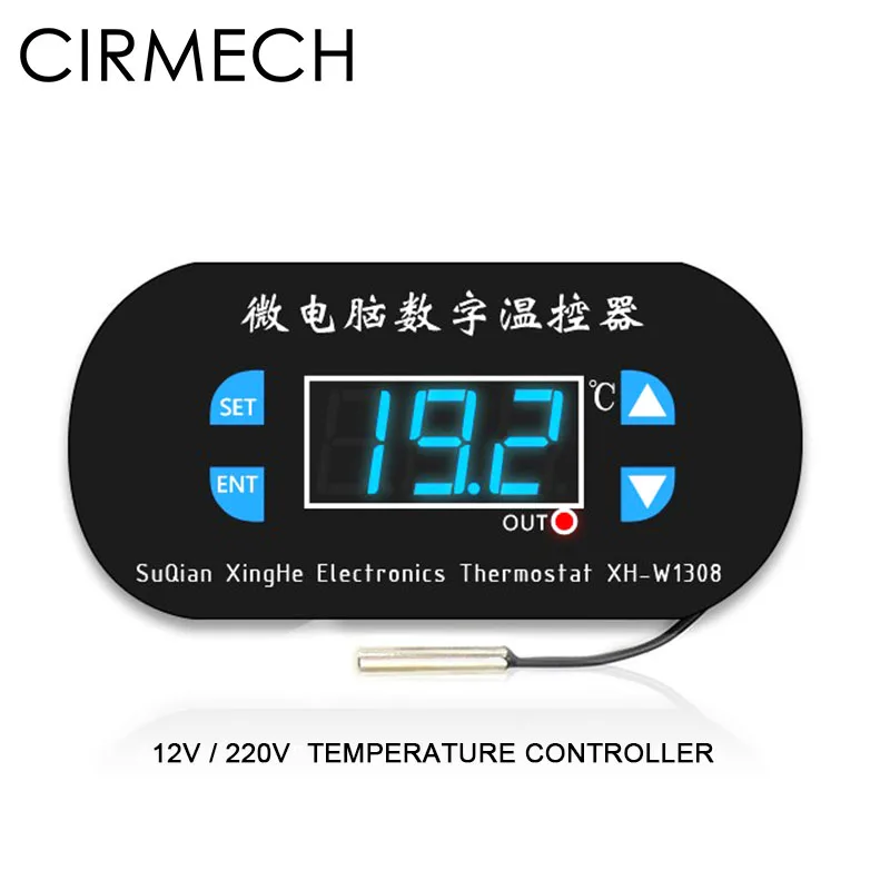 

CIRMECH LED Digital Temperature Controller for Arduino Cooling Heating Switch Thermostat NTC Sensor Electronic Kit DC 12V 220V