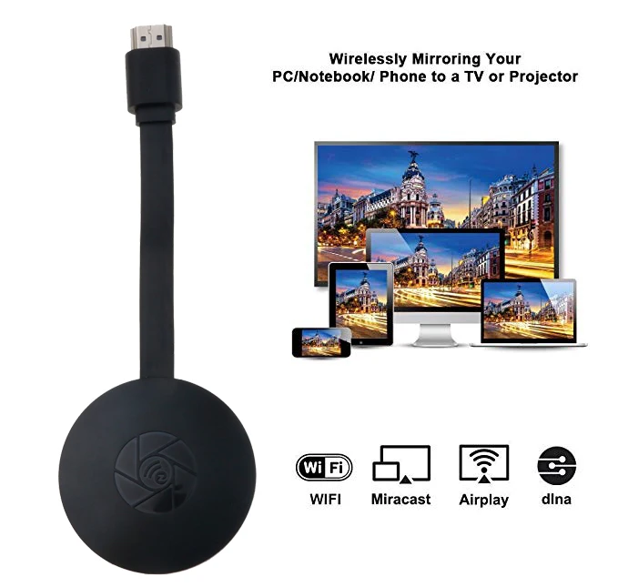 KEBIDUMEI G2 ТВ-палка 2,4G WiFi Дисплей приемник для ключа Anycast HDMI 1080P для Miracast PC PK M2