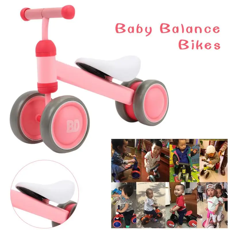

Baby Balance Bike Children Walker 10 Month -36 Months No Pedal Balance Car Infant 4 Wheels Toddler First Birthday New Year Gift