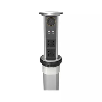 

Intelligent touch screen automatic desktop socket/QI wireless charging support/Bluetooth speaker/2-bit power socket TS-01
