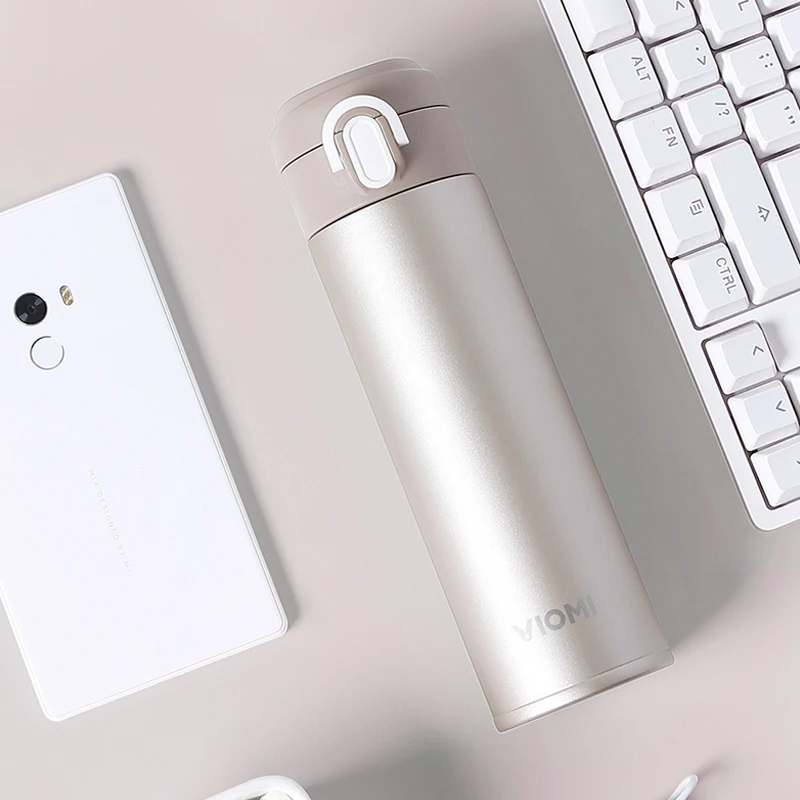 Buy Original Xiaomi mi Mijia VIOMI Stainless Steel Vacuum 24 Hours Flask Water Smart Bottle Thermos Single Hand ON 65