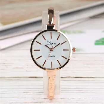 

Elegant Womens Wristwatch Quartz Steel Bracelet Watches Fashion Slender Wrist Band Casual Bangle Watch Gifts for Lady Girl