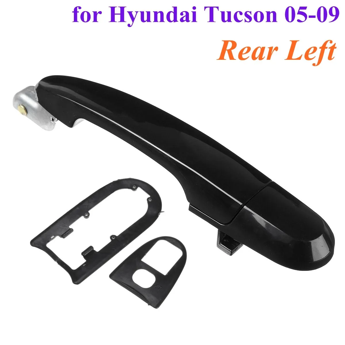 Rear Left Black Car font b Exterior b font Outside Door Handle for Hyundai Tucson 2005