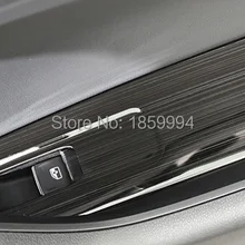 Для skoda kodiaq LHD Chrome интерьера, двери, окна переключатель панель накладка ободок литья Гарнир