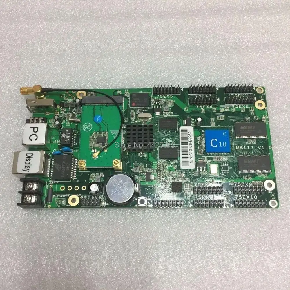 

wifi hd c10 led control card for P2.5/P3/P4/P5/P6/P8/P10 full color display panel wall video scereen