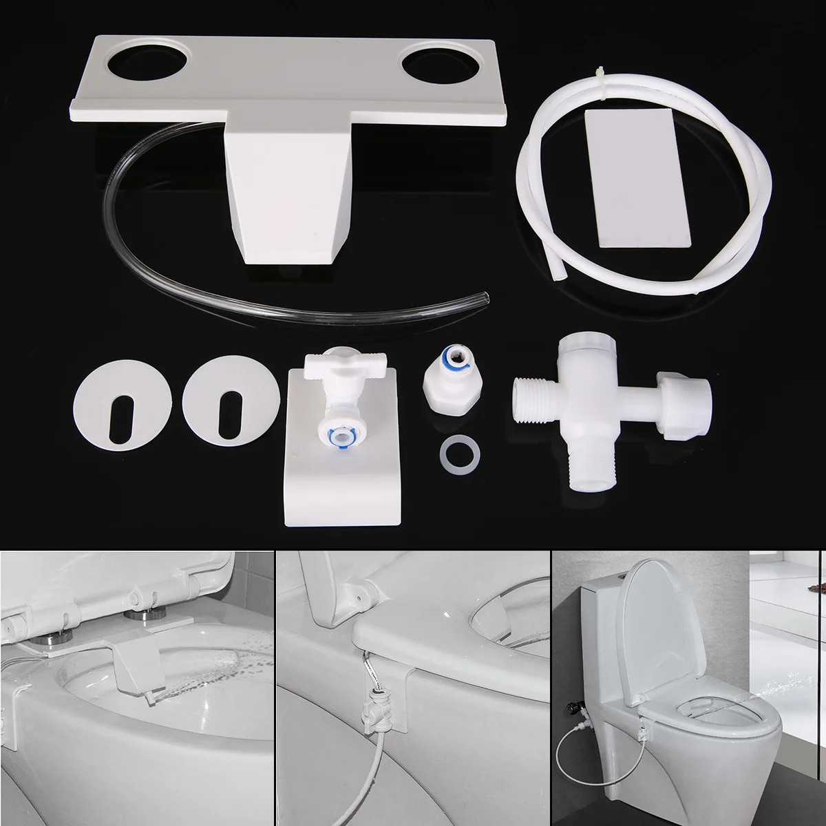 1pc New Bathroom Bidet Washing Guns Nozzle ABS Practical Smart Toilet