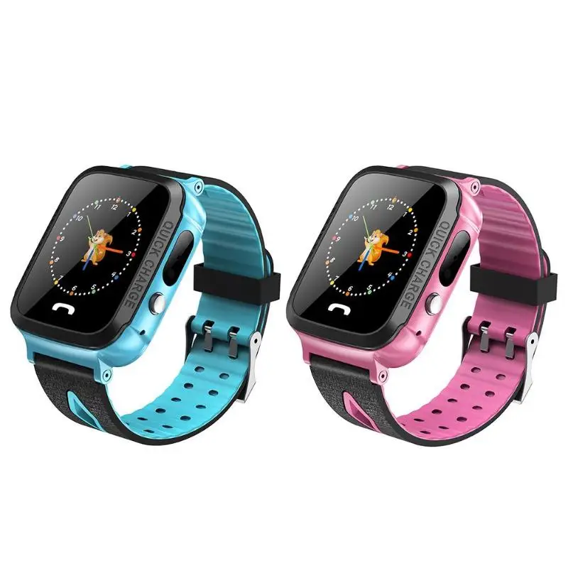 New Children Smart Watch 1.44 inch Touch Screen Kids Smart Watch Phone IP67 Waterproof 2G SIM Card GPS Tracker SOS Wristband 