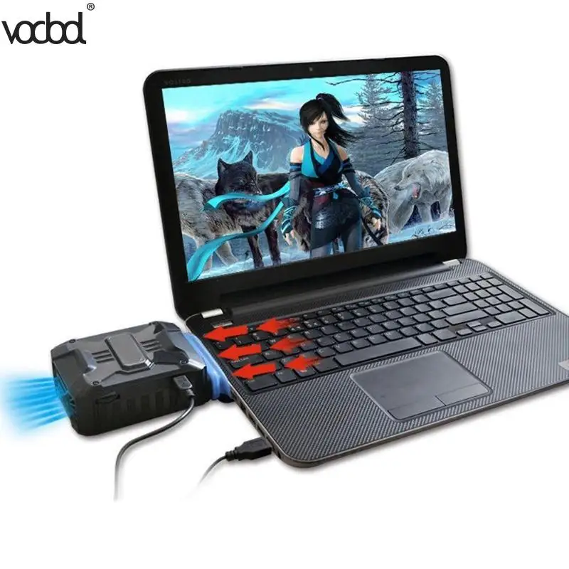 

Vakind Mini Vacuum USB Laptop Cooler Air Extracting Exhaust Cooling Fan CPU Cooler for Notebook computer hardware cooling