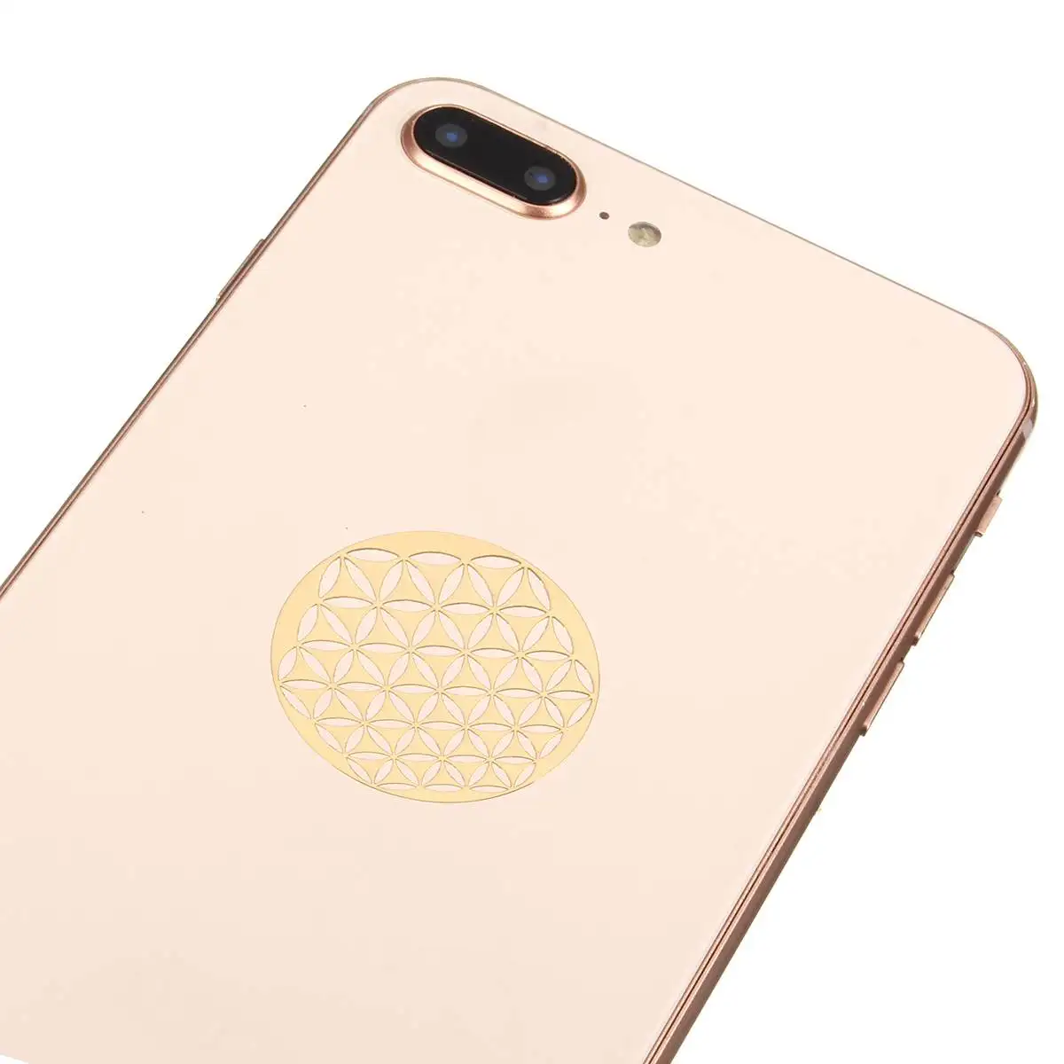 4pcs FLOWER OF LIFE gold Sticker Classic Round metal Sticker Phone Album Diary Decoration DIY Sticker Girl Kids Gift Quartz